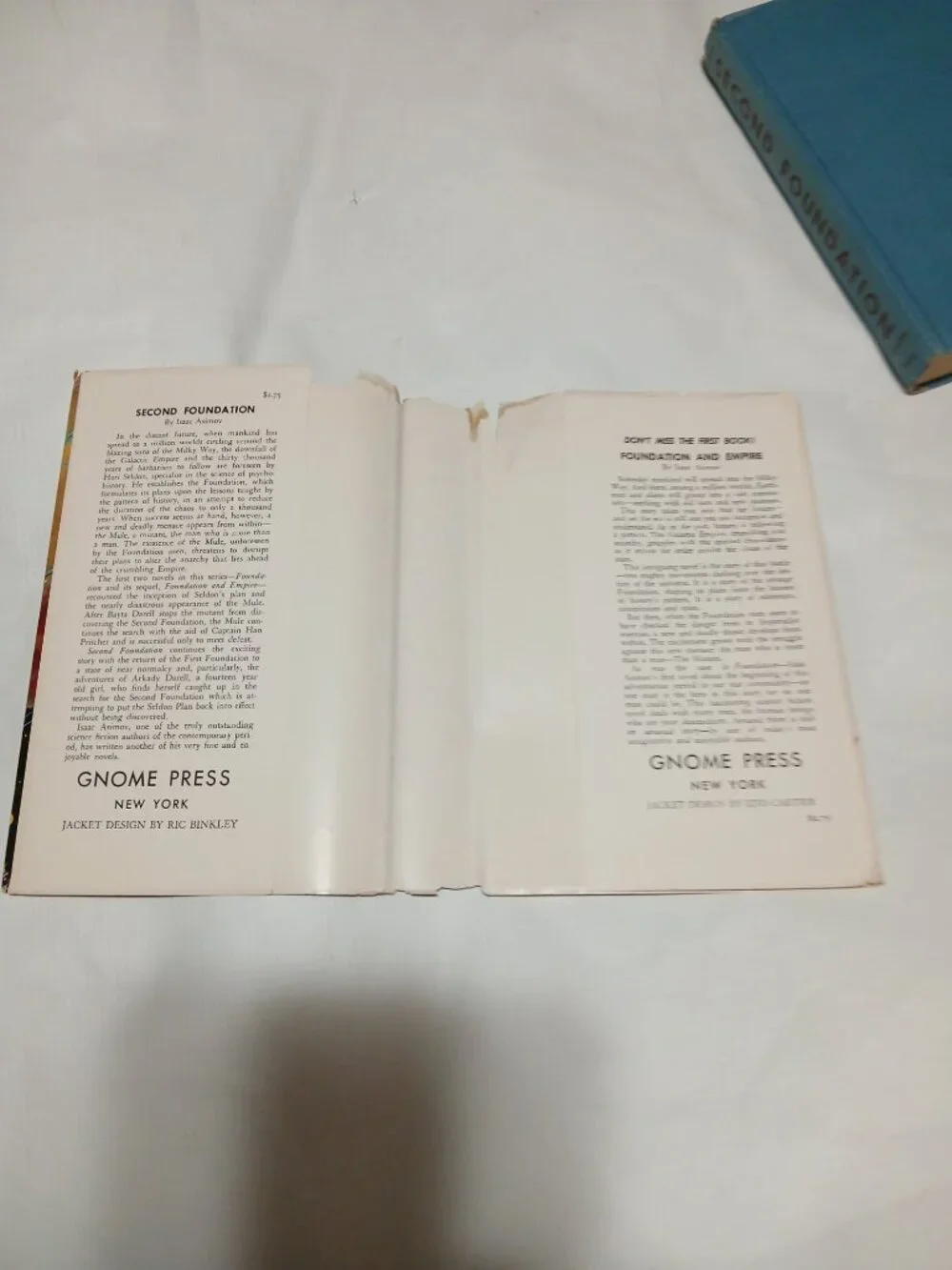 Isaac Asimov - Second Foundation stated First Edition 1st Printing 1953 Gnome Pr